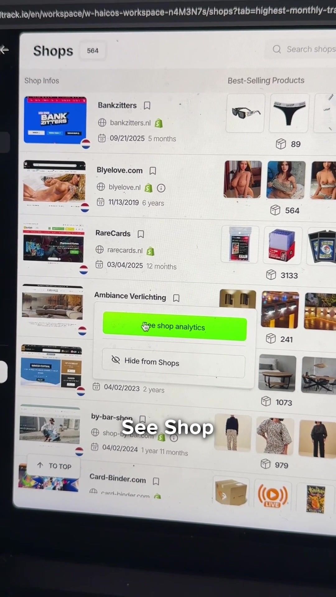 Stop launching shops and ads blindly 
60 000+ ecom merchant 